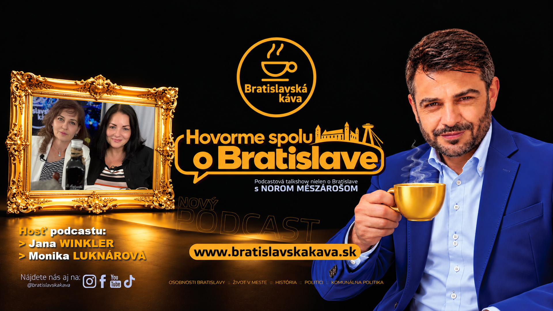 JANA WINKLER a MONIKA LUKNÁROVÁ – epizóda podcastu Bratislavská káva