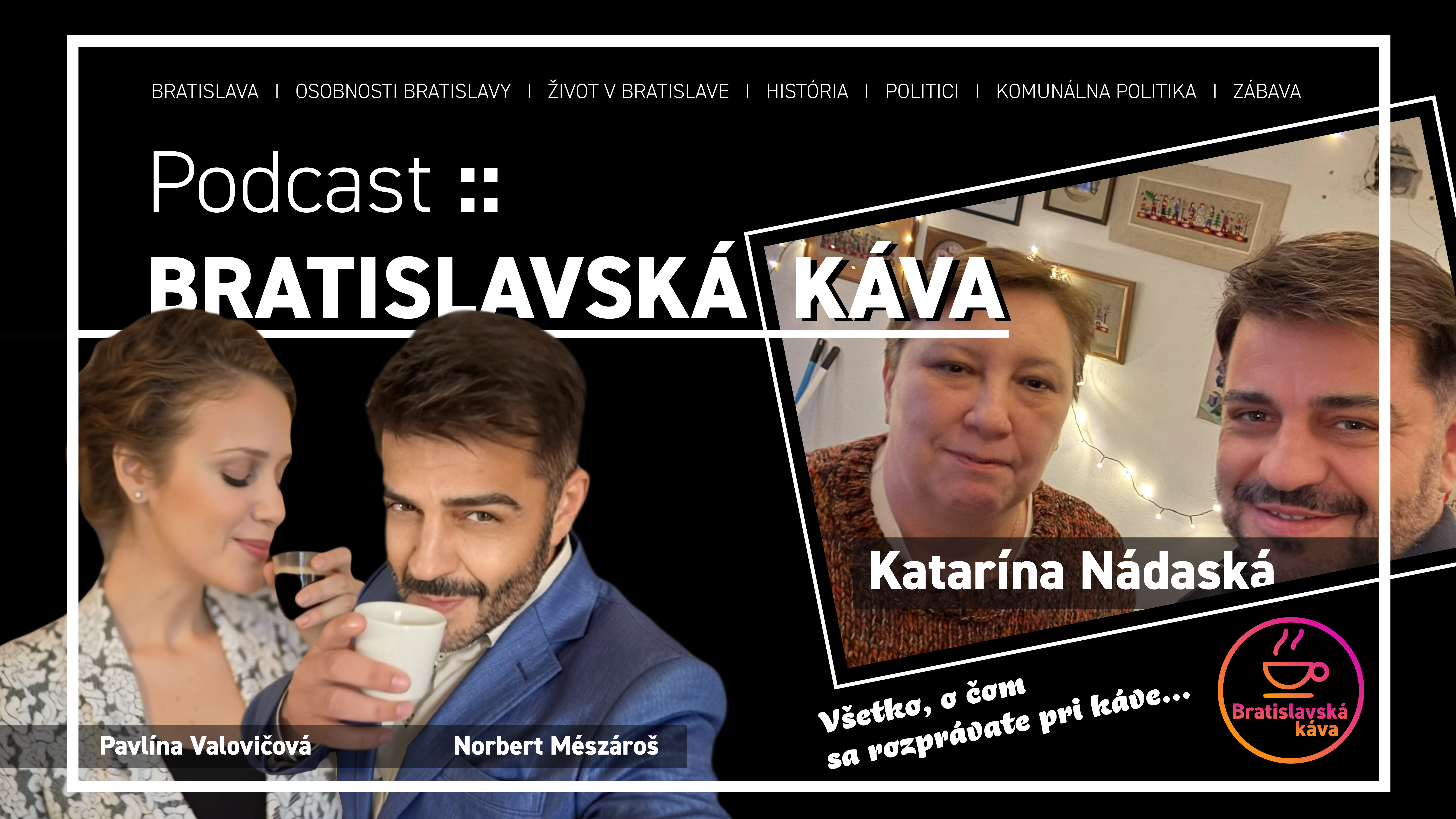 KATARÍNA NÁDASKÁ – epizóda podcastu Bratislavská káva
